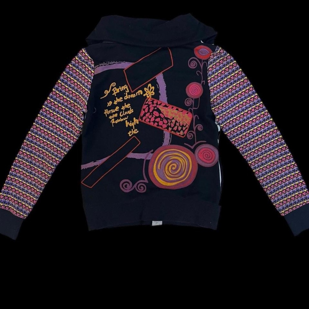 Vintage Multicolor Graphic Sweater - Picture 3 of 3